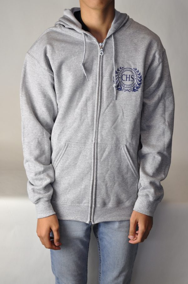 Zip up Hoodie - Gray - Image 3