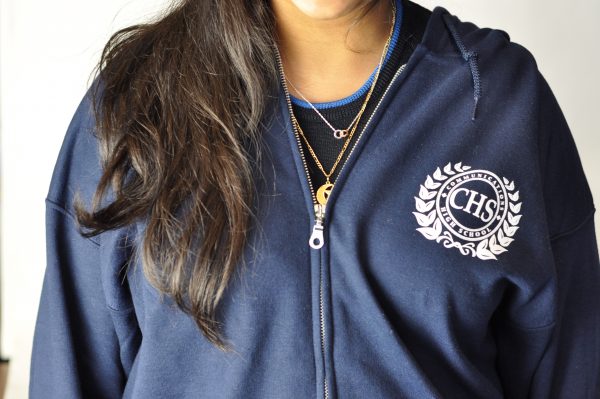 Zip up Hoodie - Navy - Image 2